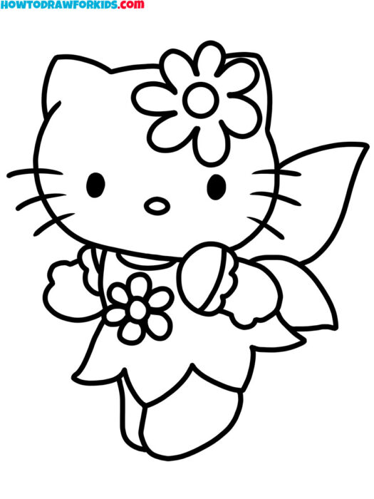 hello kitty with wings colorings