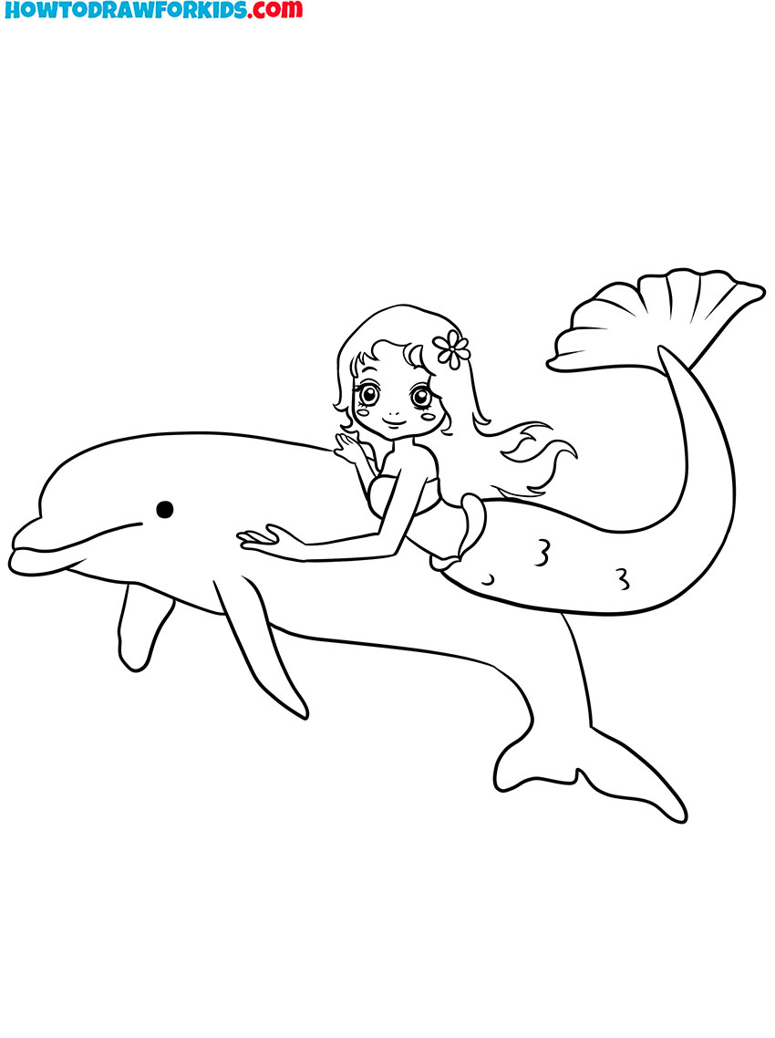 mermaid coloring pages cute
