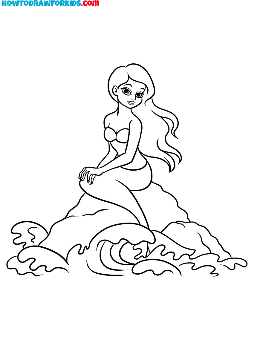 mermaid coloring pages for printing