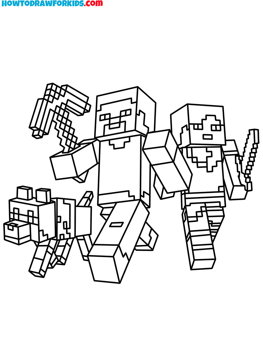 Minecraft Coloring Pages - Free Printables