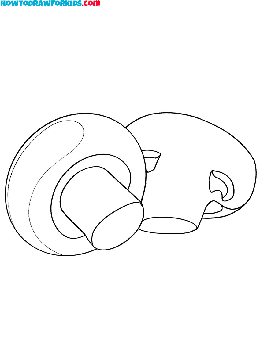 mushrooms vegetables coloring pages