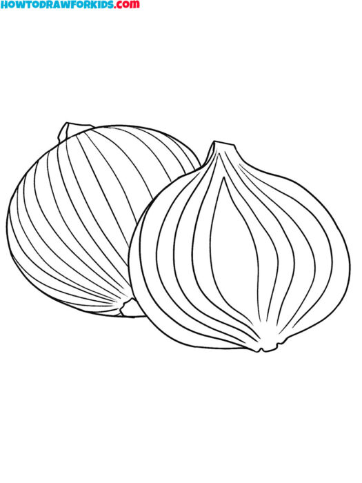 onions vegetables coloring pages (2)
