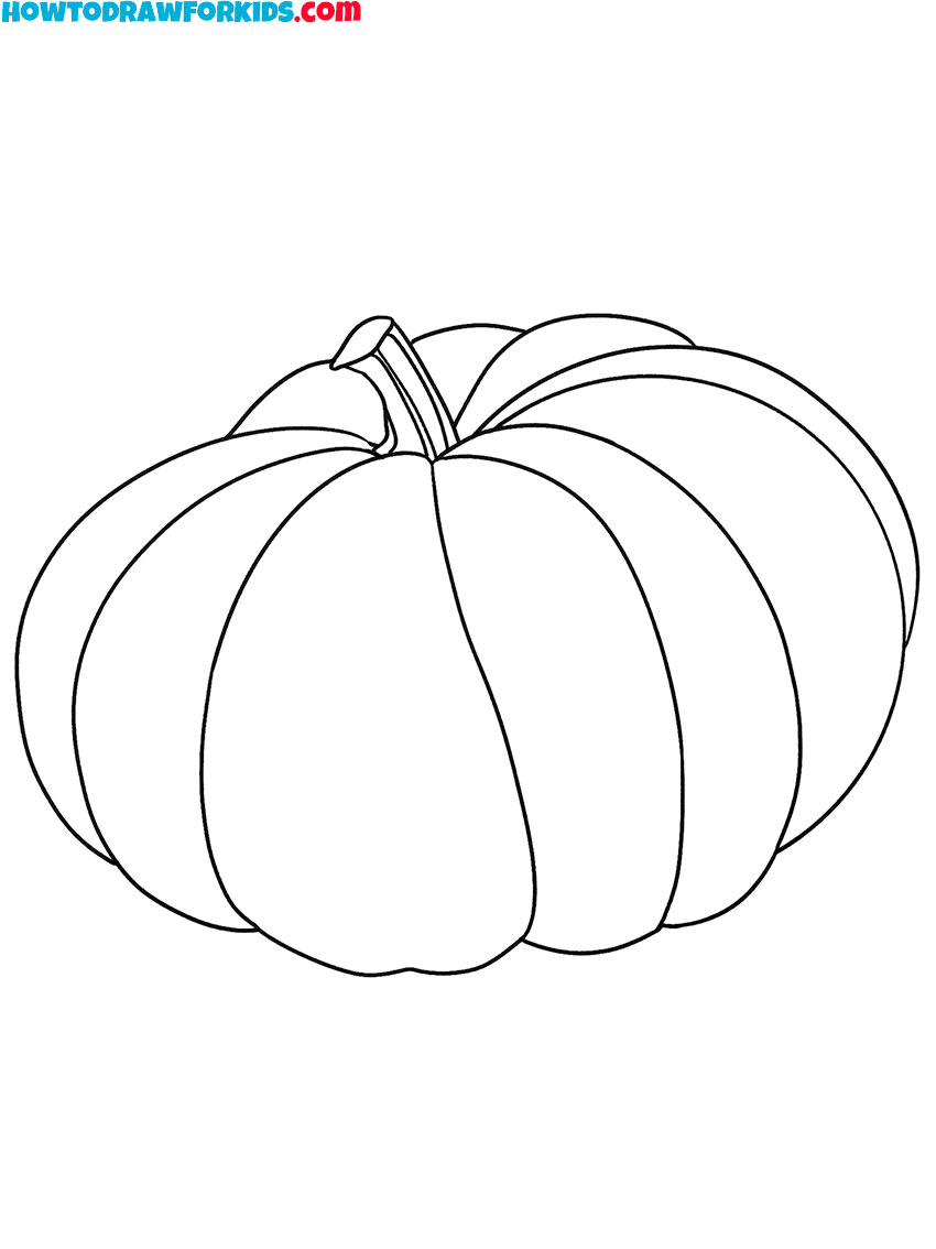 pumpkin vegetables coloring pages