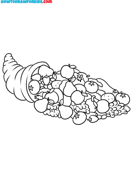 simple thanksgiving coloring pages