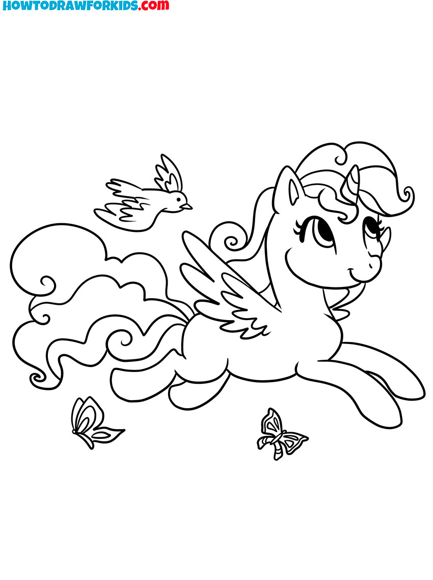 unicorn coloring pages free pdf