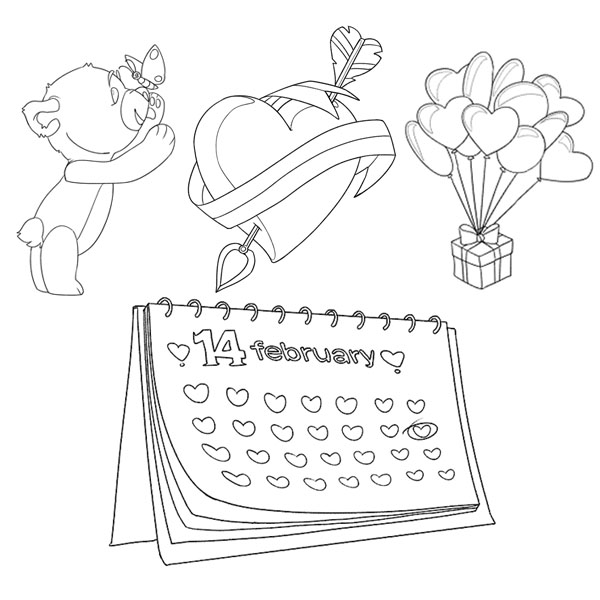 Valentine’s Day Coloring Pages