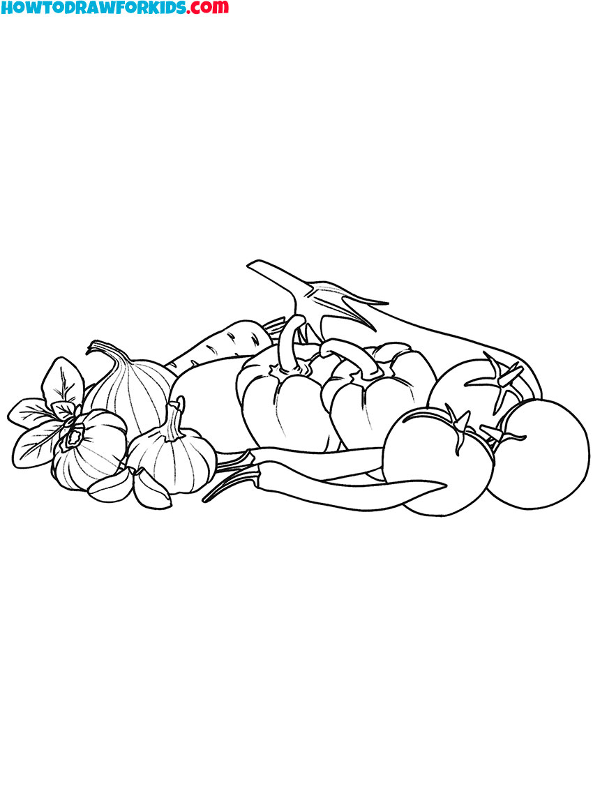 Vegetables Coloring Pages