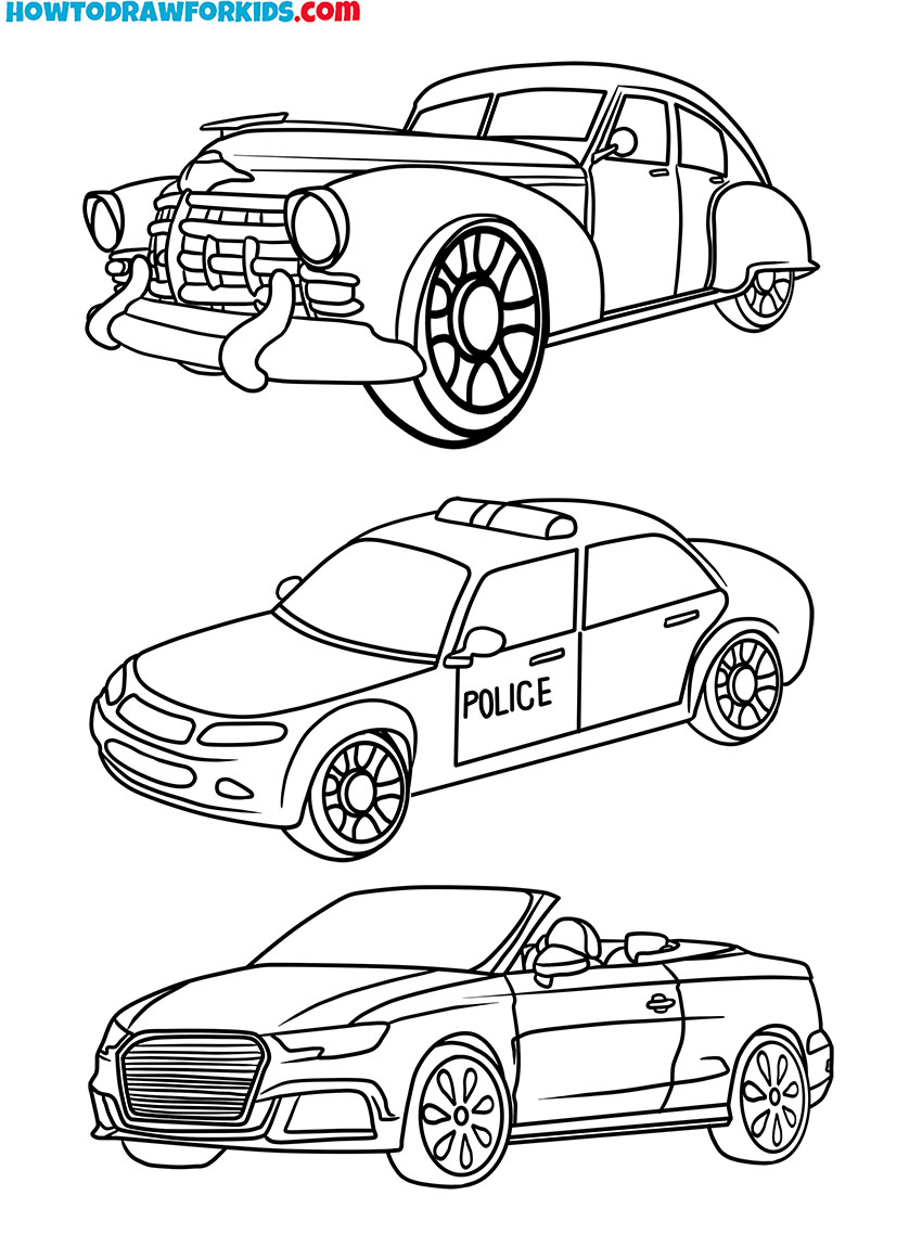 Car Coloring Pages Featured Image