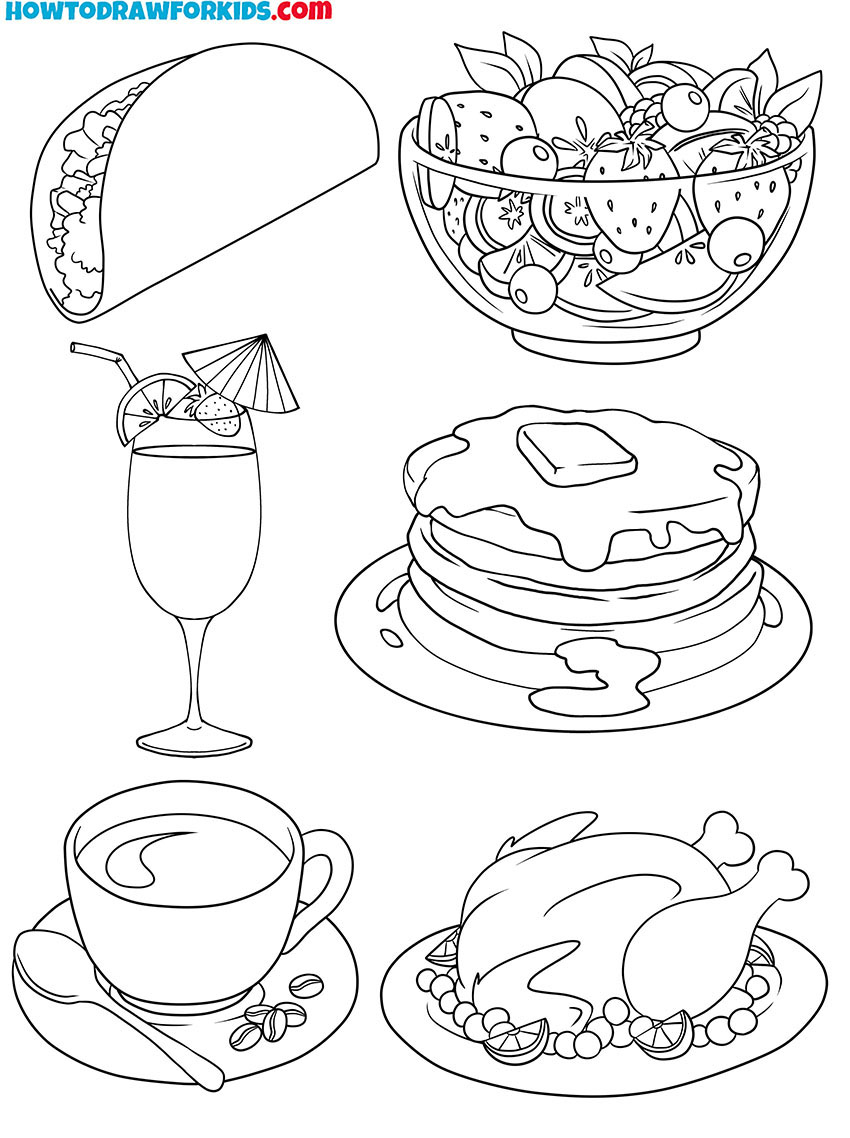 Food Coloring Pages Featured Image