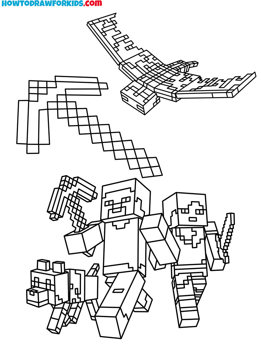 Minecraft Coloring Pages Featured Image