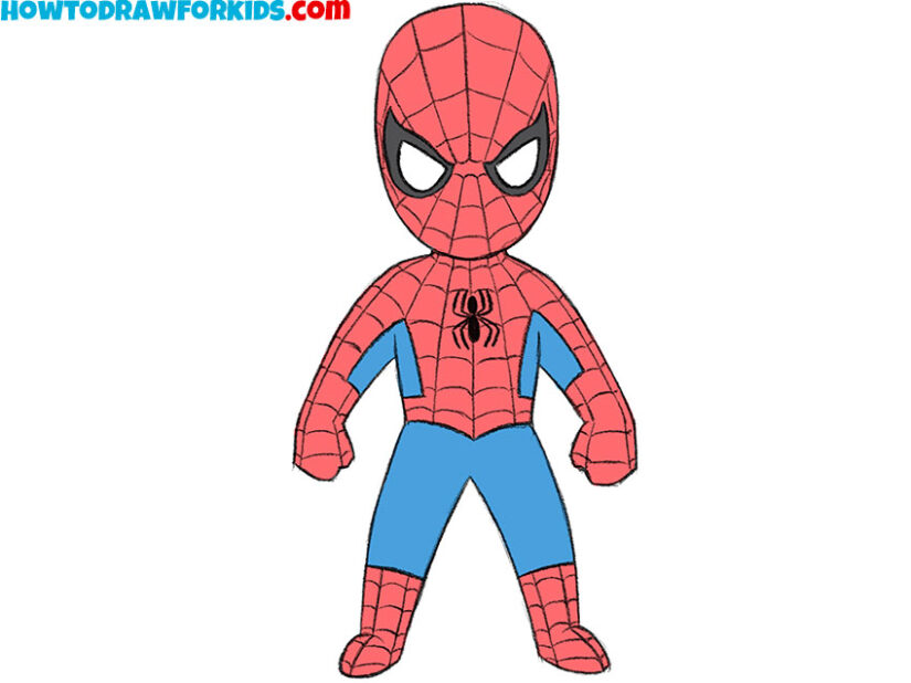 how to draw spider man