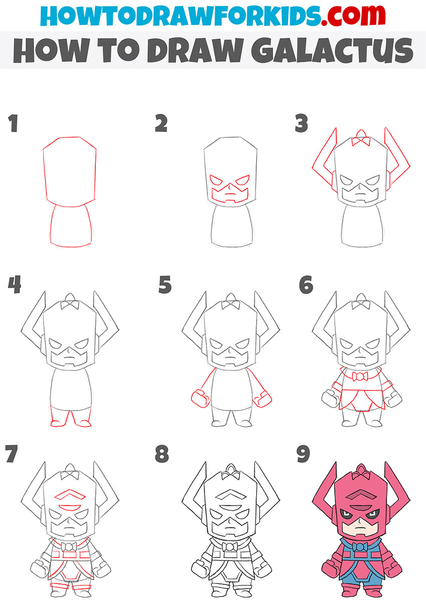 how to draw galactus step by step