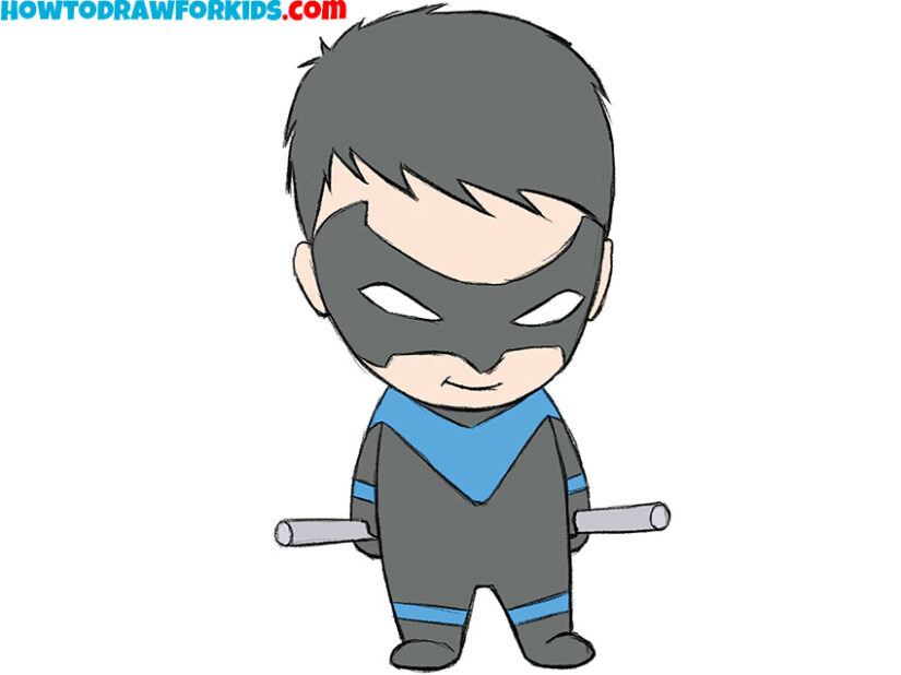 how to draw nightwing
