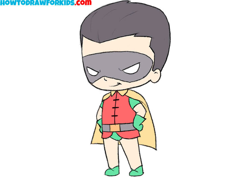 how to draw robin