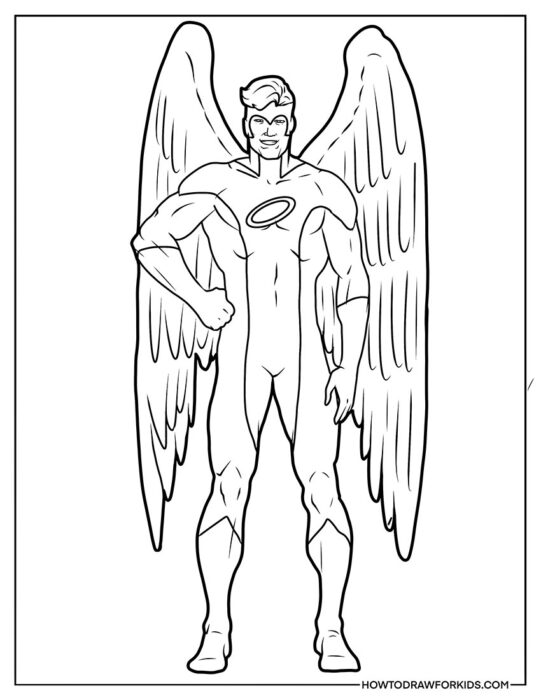 Angel from X-Men Coloring Book