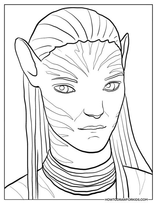 Avatar Coloring Page Free Printable