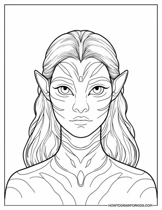 Avatar Coloring Page Printable