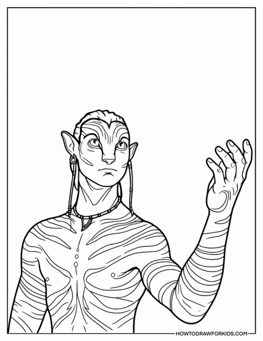 Avatar Coloring Page the Way of Water