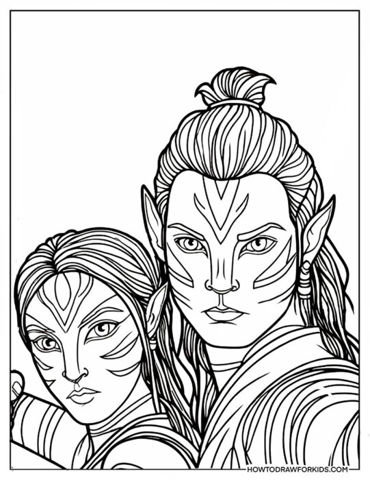 Avatar Movie Avatar Coloring Page