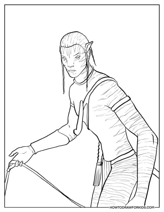 Avatar Movie Coloring Page