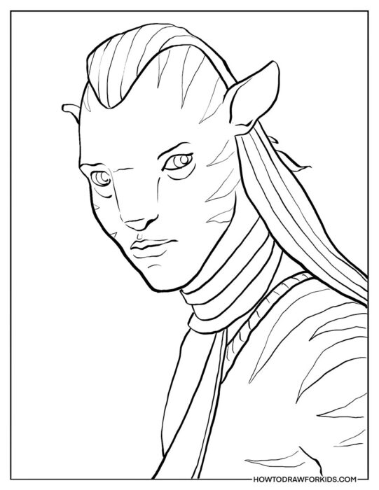 Avatar Movie Detailed Coloring Page