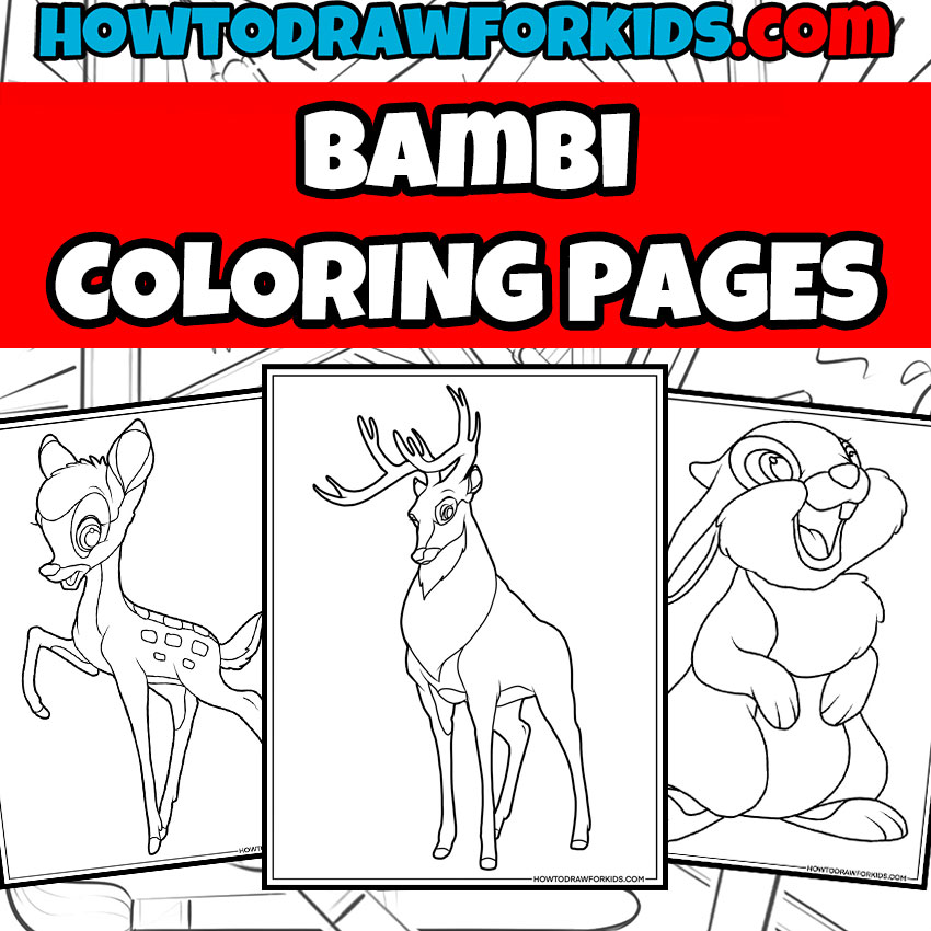 Bambi Coloring Pages Featured Image