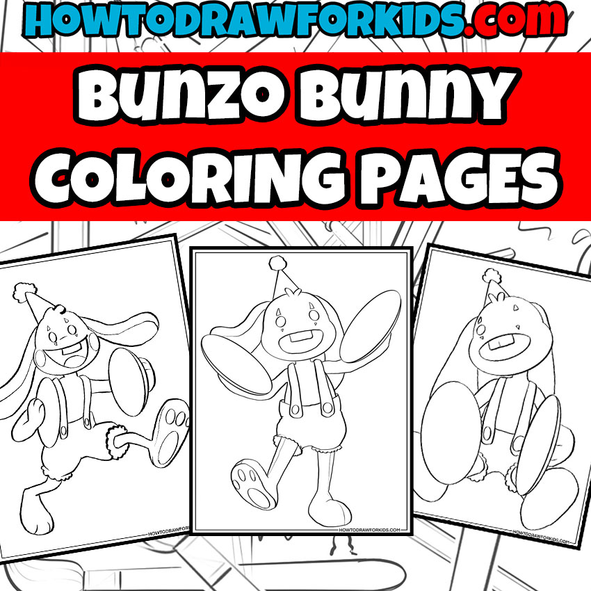 Bunzo Bunny coloring pages featured image