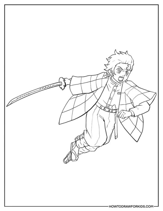 Child of Brightness from Demon Slayer Coloring Page