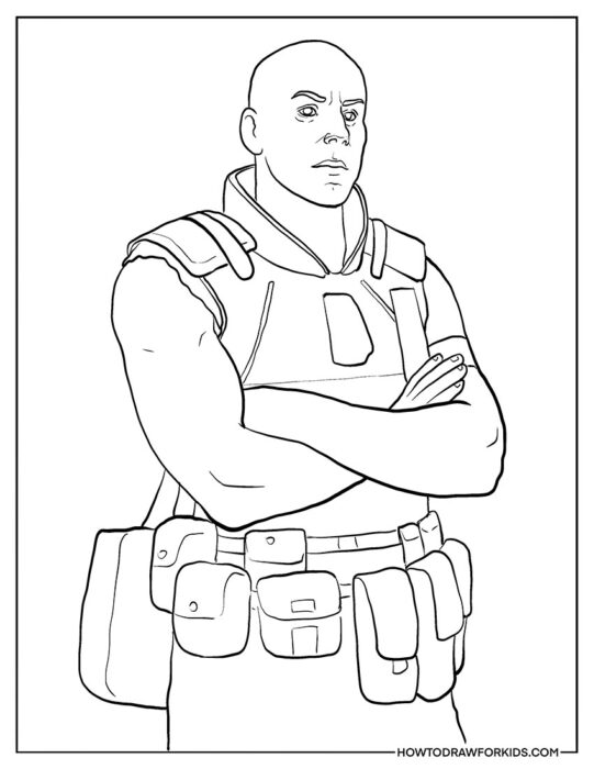 Colonel Miles Quaritch Avatar Coloring Page