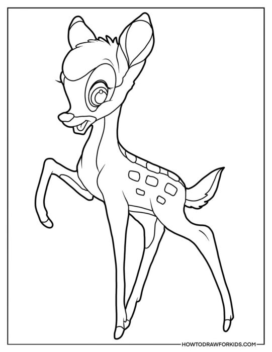 Disney Bambi Coloring Page