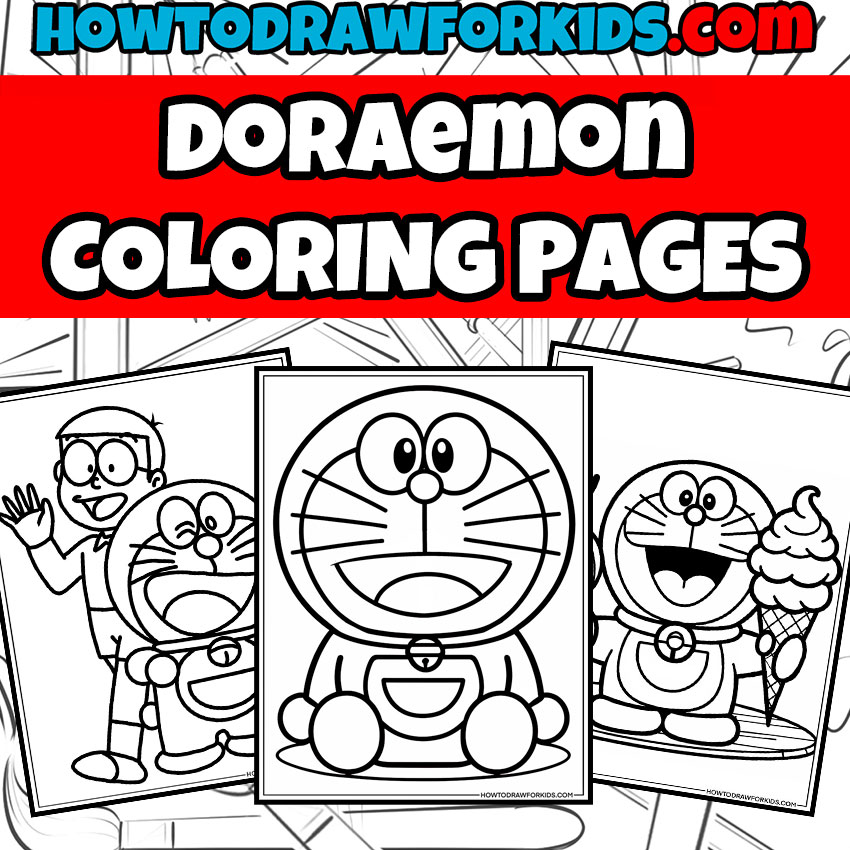 Doraemon Coloring Page Featured Image