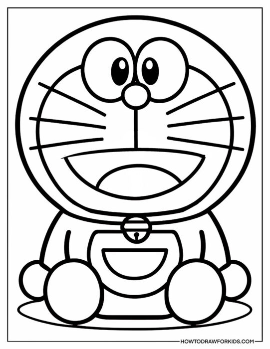 Doraemon Coloring Page PDF