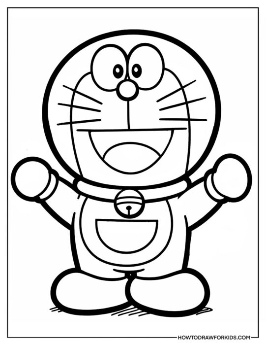 Doraemon Coloring Page PDF Free Download