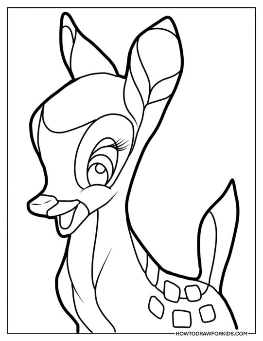 Faline from Bambi to Coloring