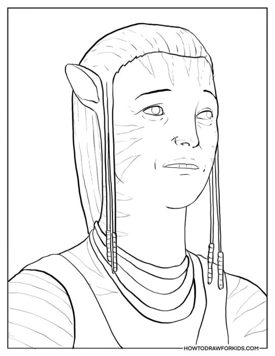 Grace Augustine Avatar Coloring Sheet