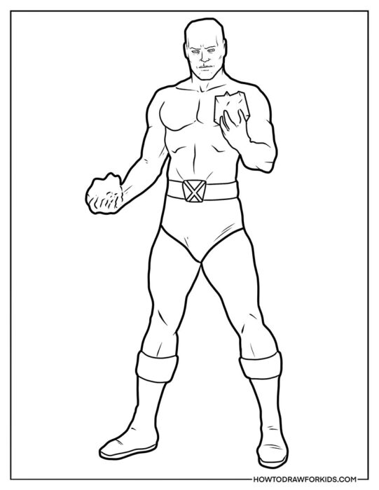 Iceman from X-Men Coloring Book Free