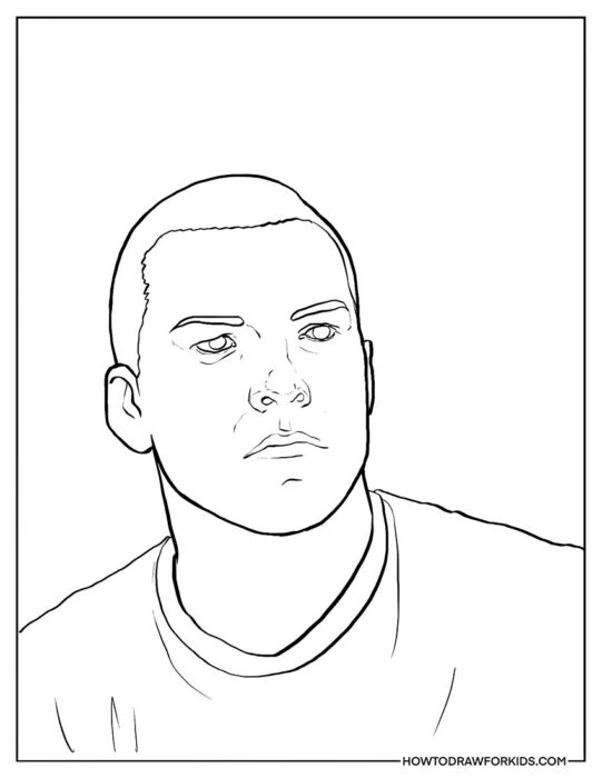 Jake Sully from Avatar Coloring Sheet