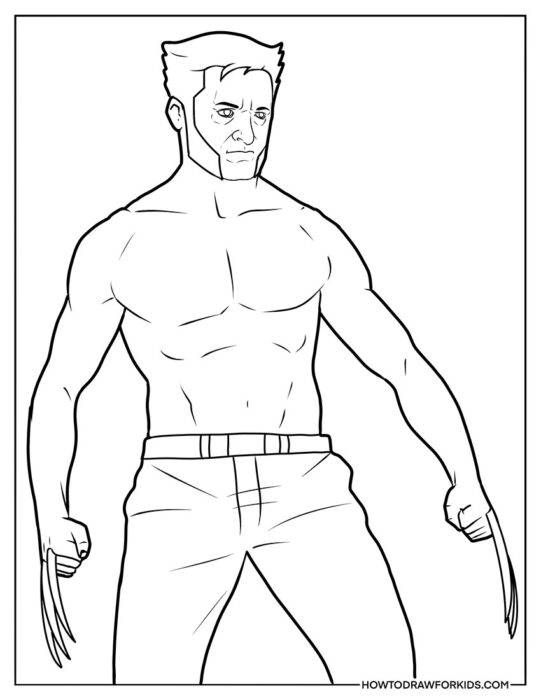 Marvel Wolverine Coloring Page