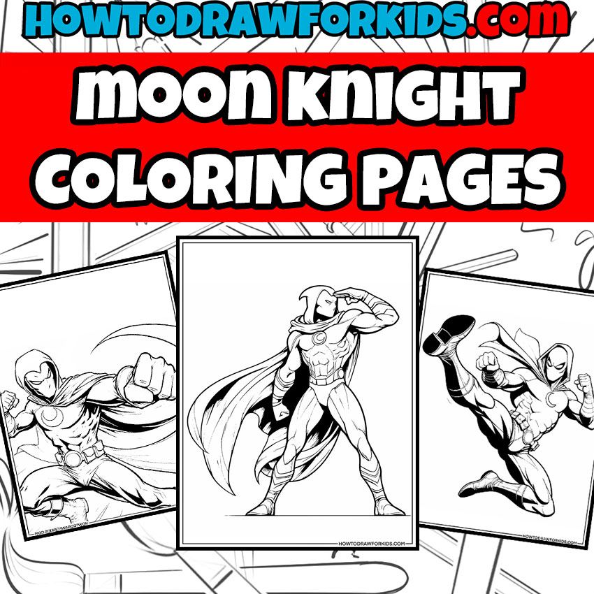 Moon Knight Coloring Pages Featured Image