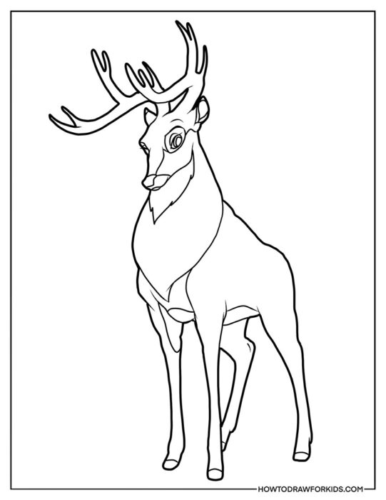 The Great Prince of the Forest from Bambi Coloring Page