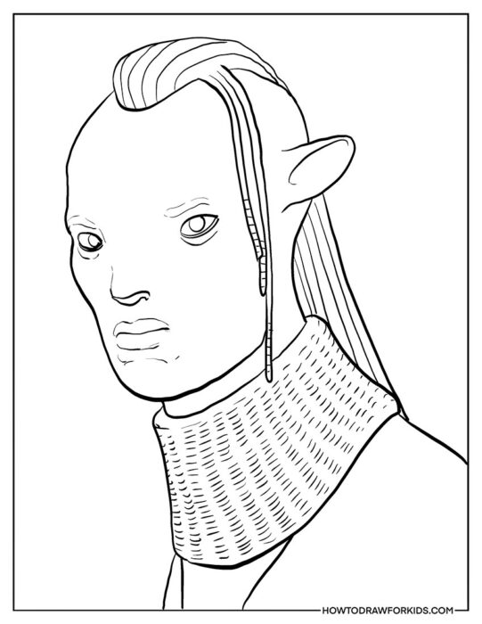 Tsu'tey Avatar the Way of Water Printable Coloring Page