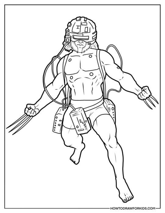 Wolverine Weapon X Coloring Book