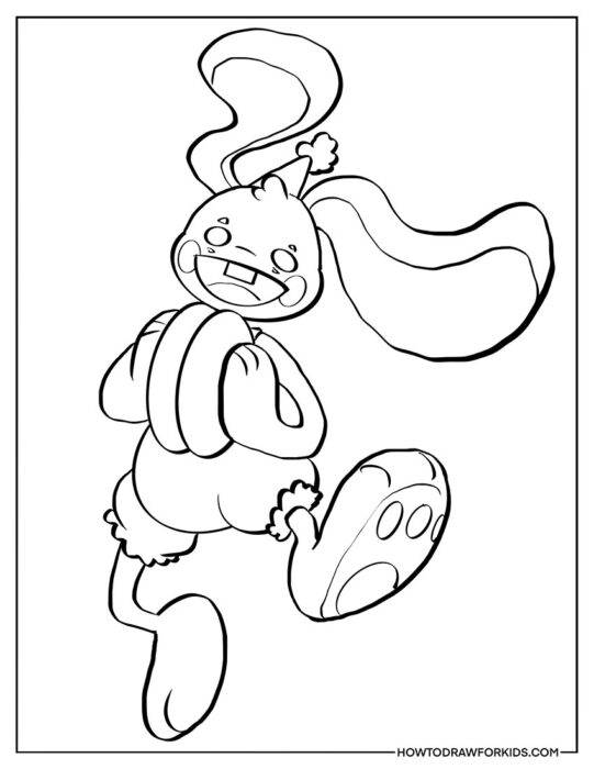 bunzo bunny coloring sheet easy