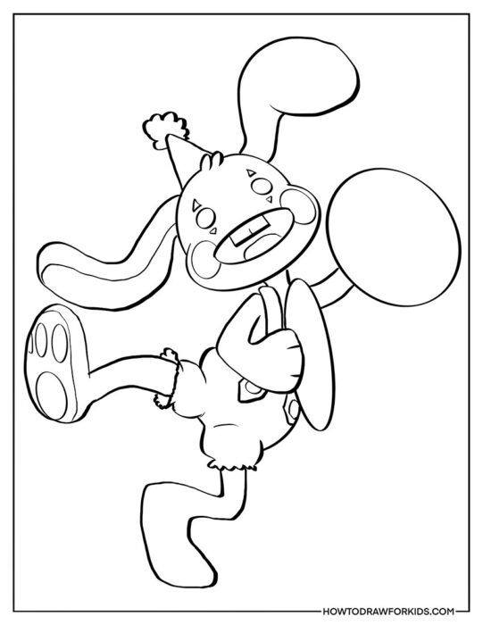 bunzo bunny coloring sheet funny