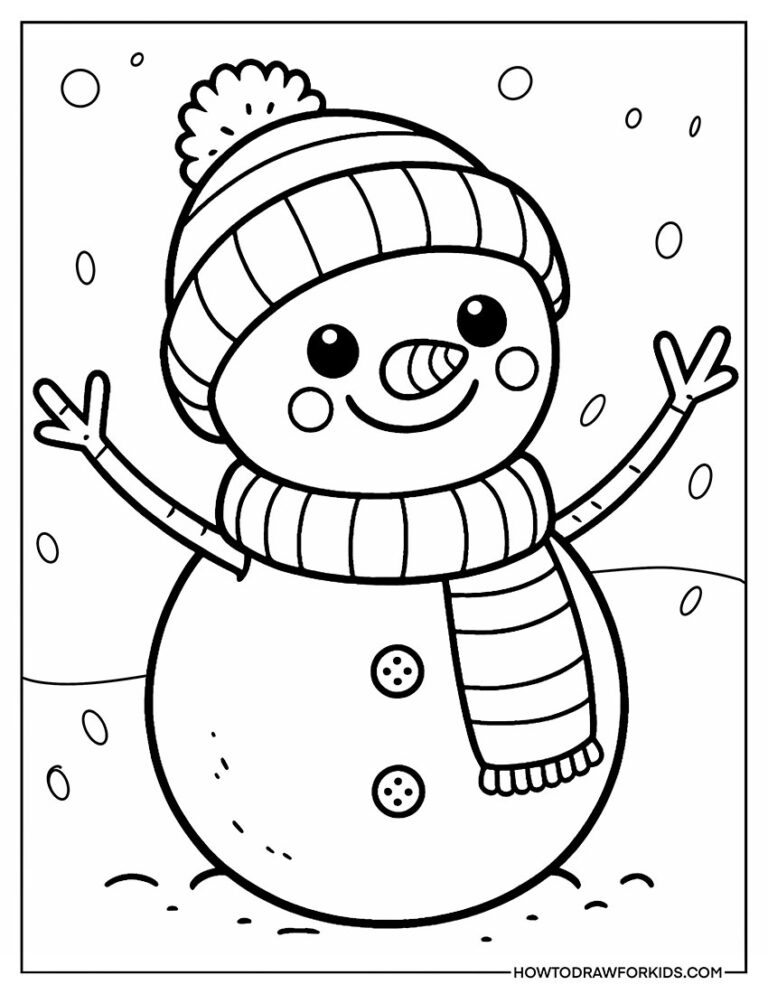 Snowman Coloring Pages - Free Printables