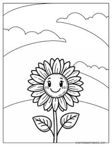 Sunflower Coloring Pages - Free Printables