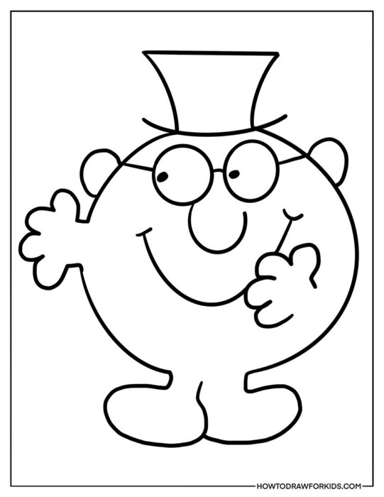 Mr.Clever Coloring Page for Beginners