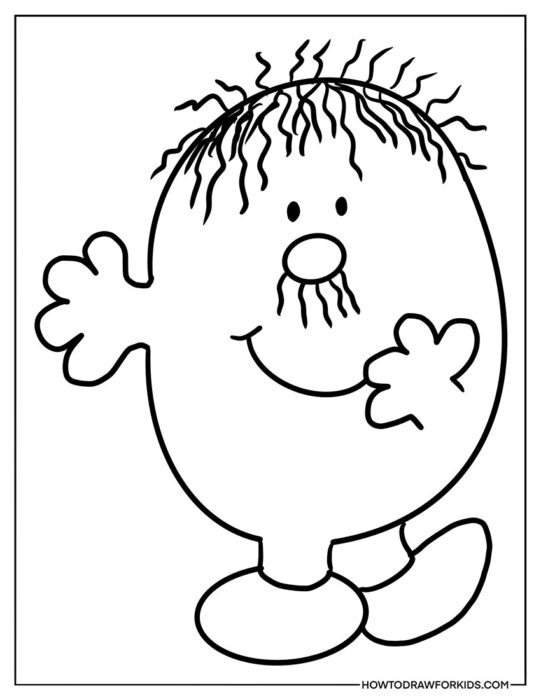 Mr.Clumsy Coloring Sheet for Kids