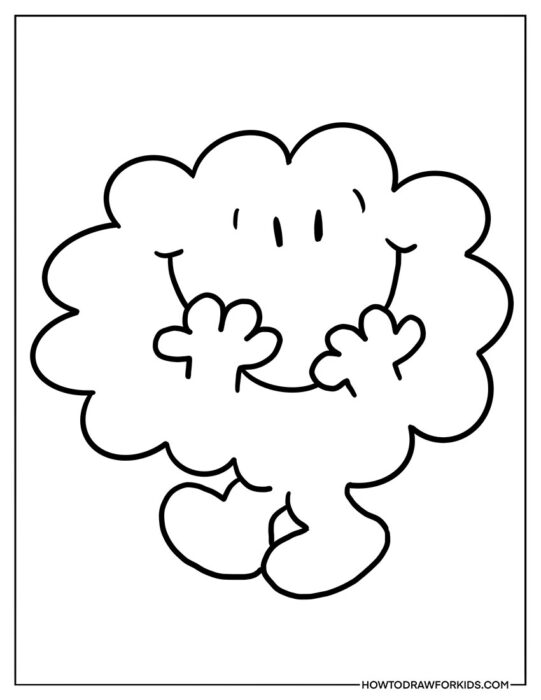 Mr.Daydream from Mr.Men Coloring Printable