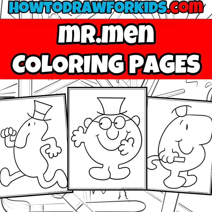 Mr.Men Coloring Page